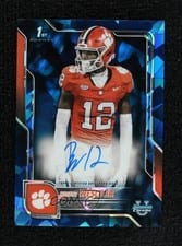 2025 Bowman University Chrome Sapphire Chrome Prospect Autographs Bryant Wesco Jr. #BCA-BW card