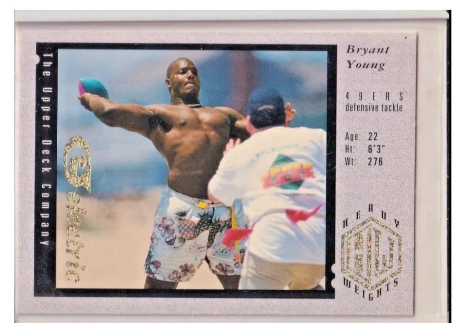 1994 Upper Deck Bryant Young Electric Gold #36 card