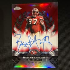 2025 Topps Chrome Hall of Chrome Autographs Bryant Young #HOCA-BY card