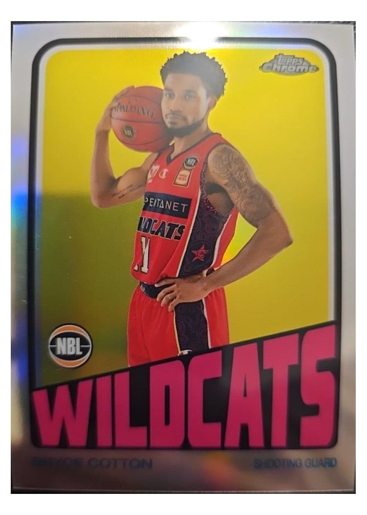 2022-23 Topps Chrome NBL 1972 Topps Basketball Bryce Cotton #72-13 card