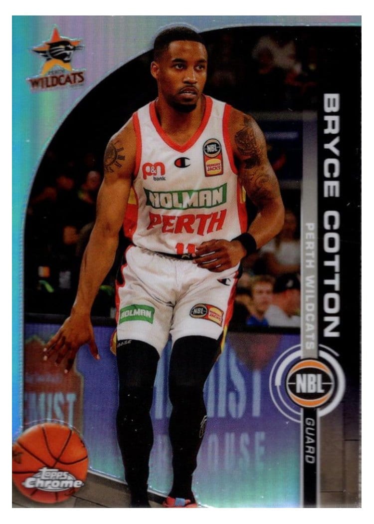 2023-24 Topps Chrome NBL Base Set Bryce Cotton #63 card