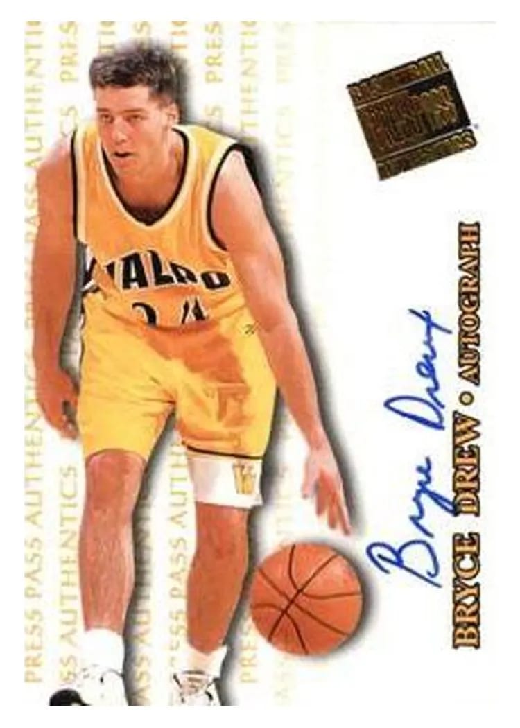 1998 Press Pass Authentics Bryce Drew card