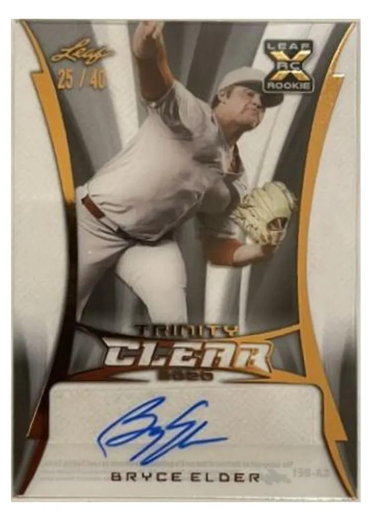 2020 Leaf Trinity Clear Autographs Bryce Elder Bronze #CA-BE1 card
