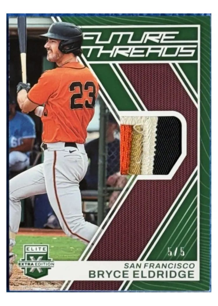 2023 Panini Elite Extra Edition Future Threads Bryce Eldridge #FT-BE card