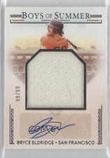 2024 Panini Boys of Summer Jumbo Prospect Material Signatures Bryce Eldridge #JMS-BE