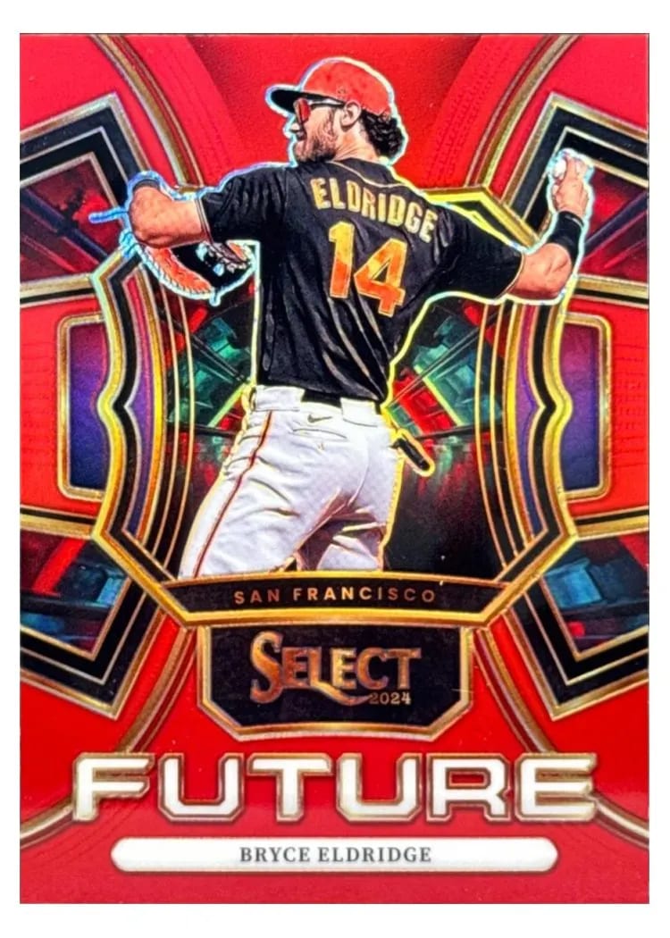 2024 Panini Select Select Future Bryce Eldridge Red Prizm #1 card