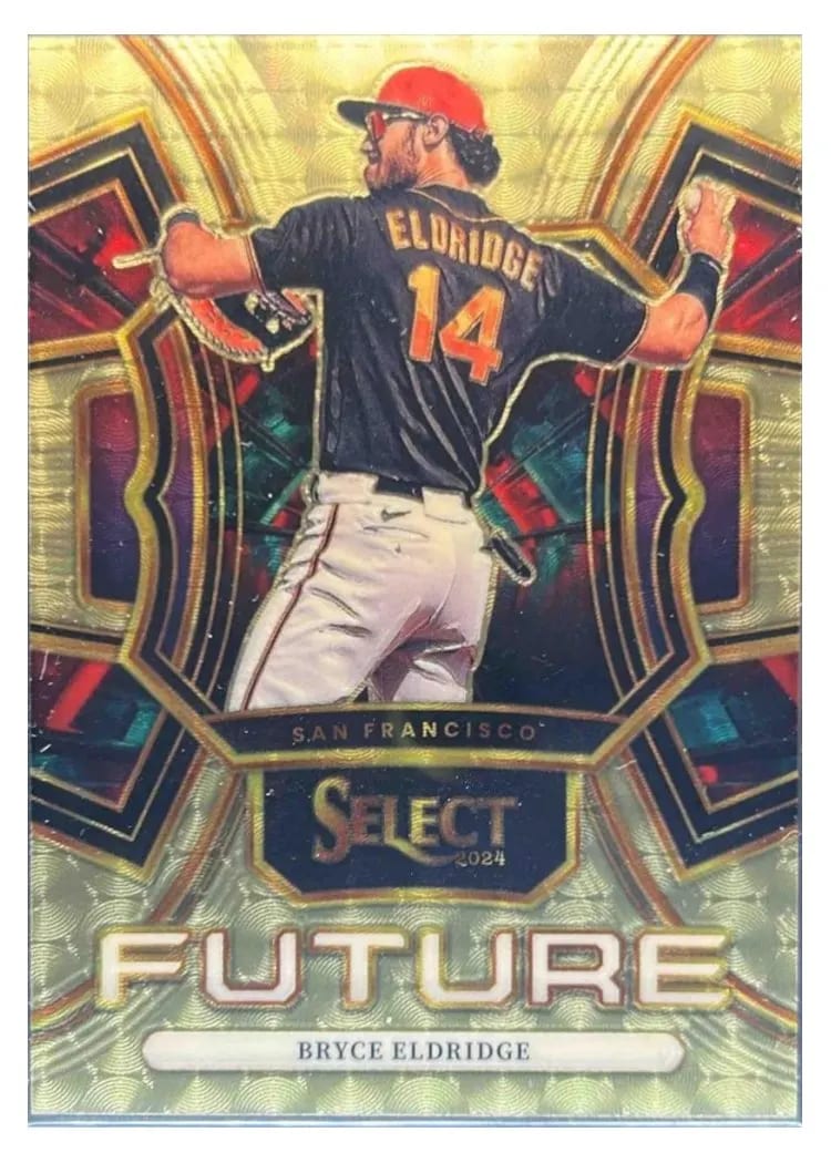 2024 Panini Select Select Future Bryce Eldridge Gold Vinyl Prizm #1