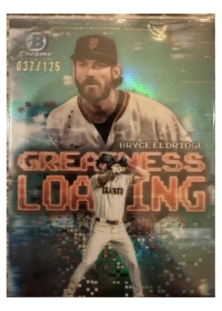 2025 Bowman Greatness Loading Bryce Eldridge Aqua #GL-25 card