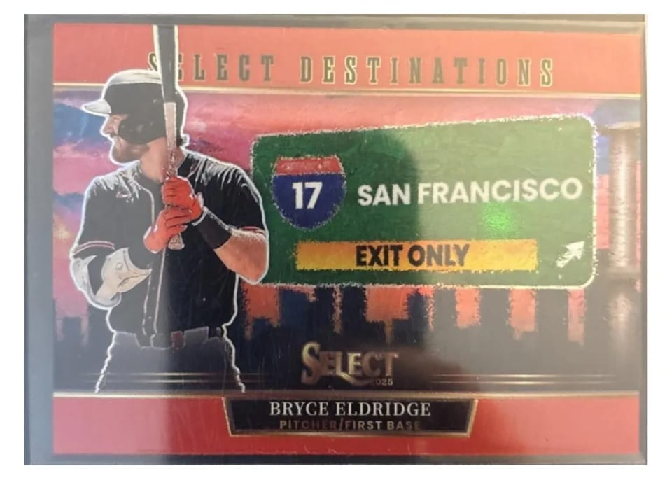 2025 Panini Select Select Destinations Bryce Eldridge #1 card