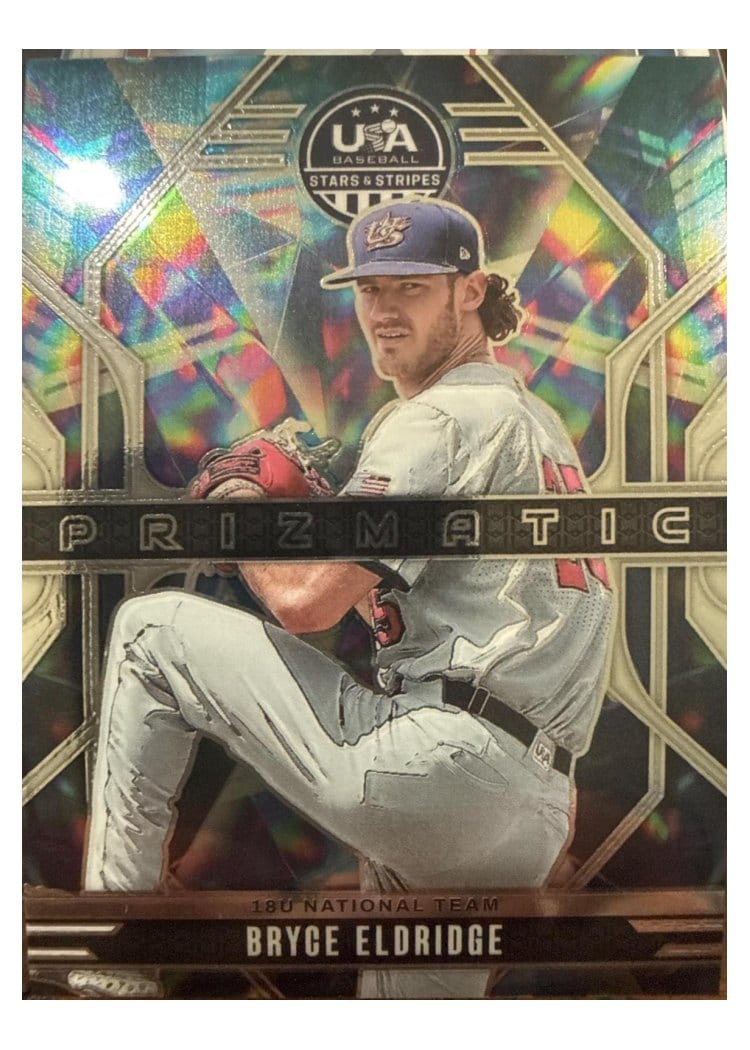 2026 Panini Stars & Stripes Prizm Prizmatic Bryce Eldridge #15 card