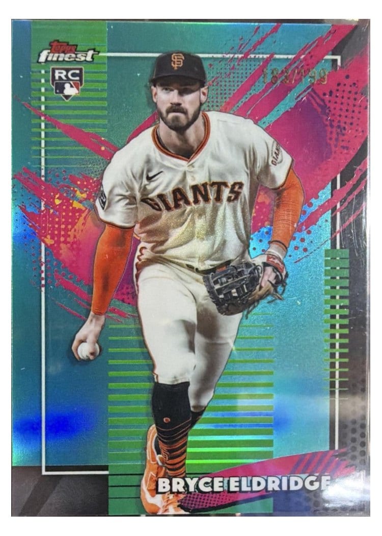 2026 Topps Finest Bryce Eldridge Green X-Fractor #211 card