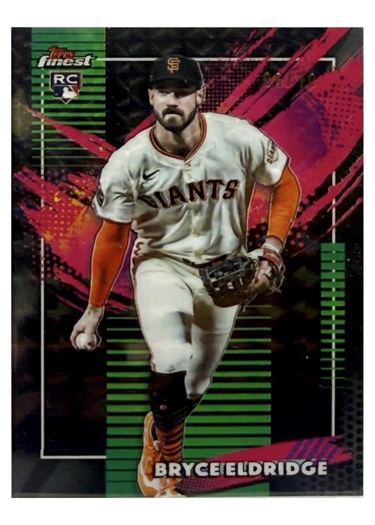 2026 Topps Finest Bryce Eldridge Black Geometric Refractor #211 card