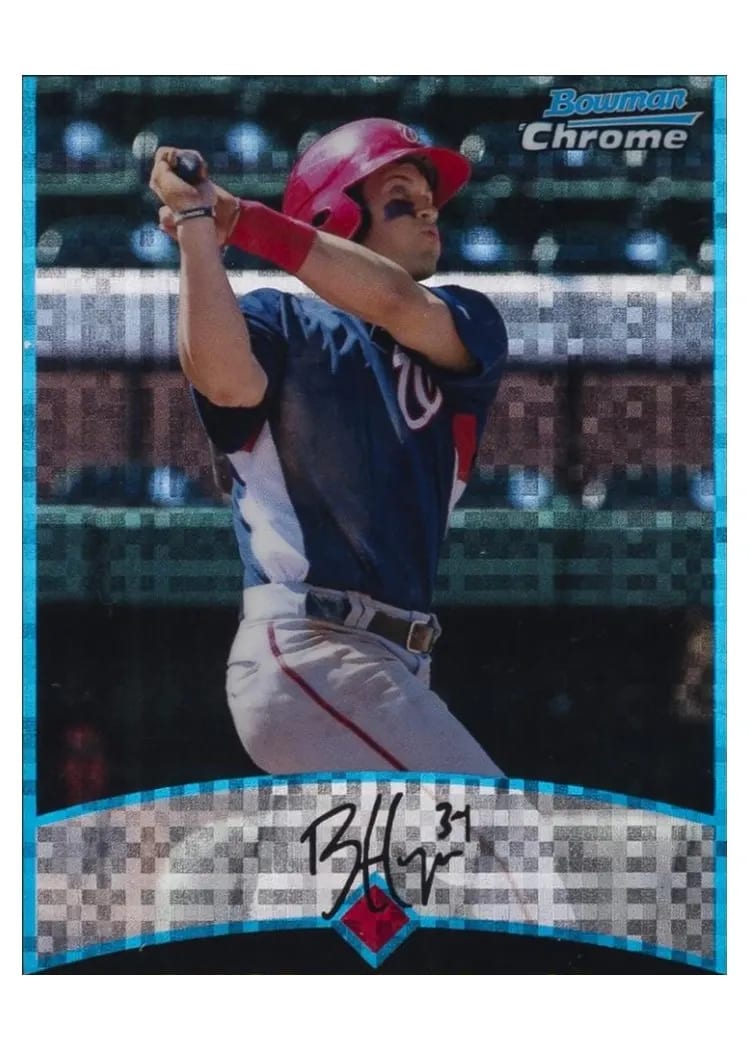 2011 Bowman Chrome Throwbacks Bryce Harper #BCT10 card