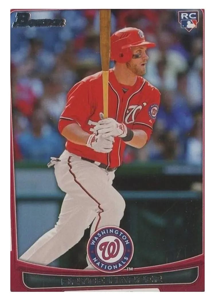 2012 Bowman Draft Bryce Harper #10 card