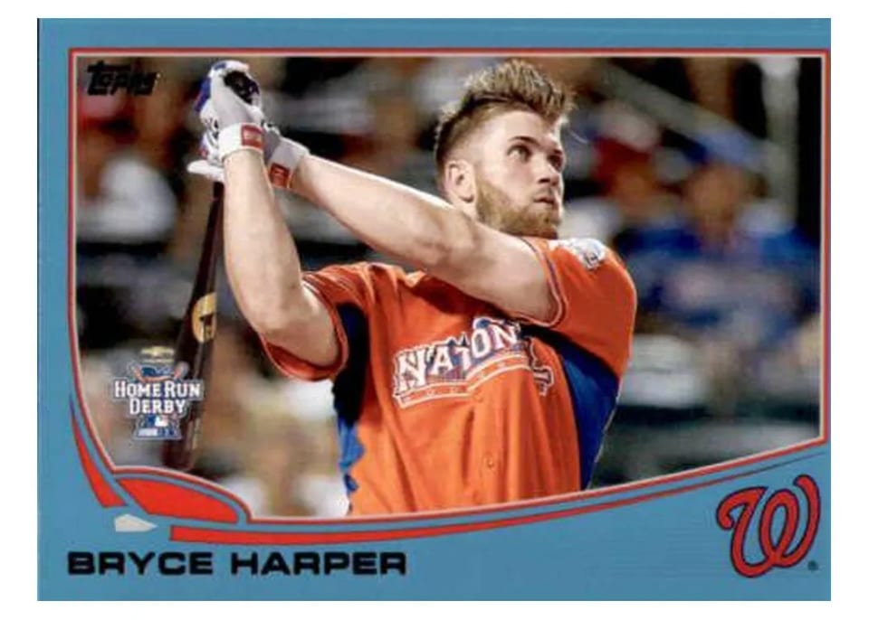 2013 Topps Update Bryce Harper Wal Mart Blue Border #US100 card