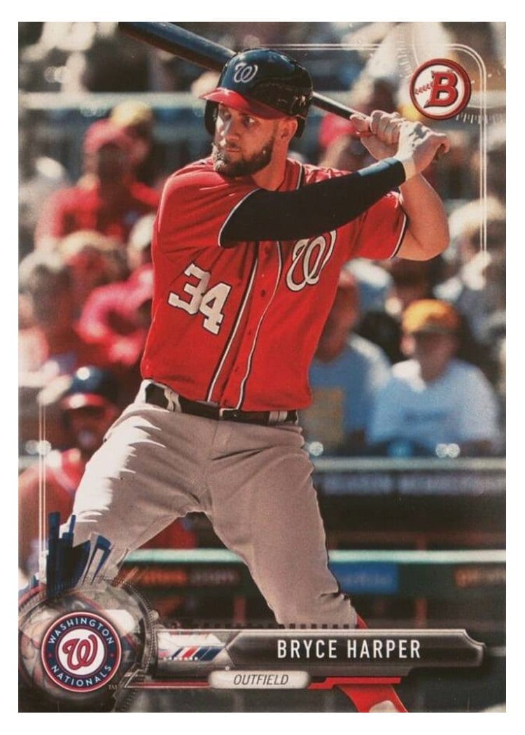 2017 Bowman Base Set Bryce Harper #3 card
