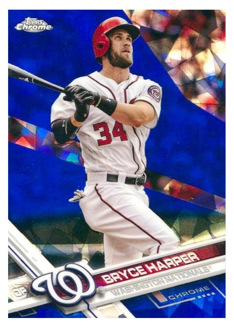 2017 Topps Chrome Sapphire Edition Base Set Bryce Harper #34 card