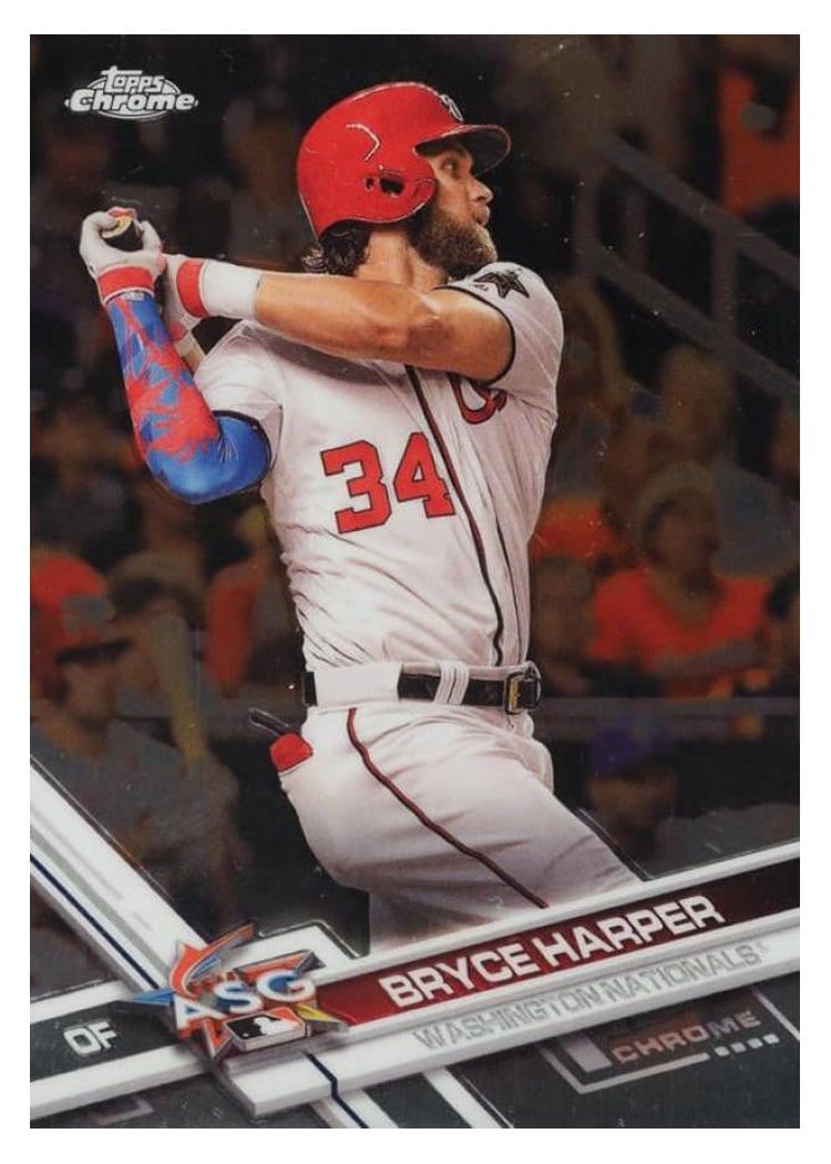 2017 Topps Chrome Update Base Set Bryce Harper #HMT1 card