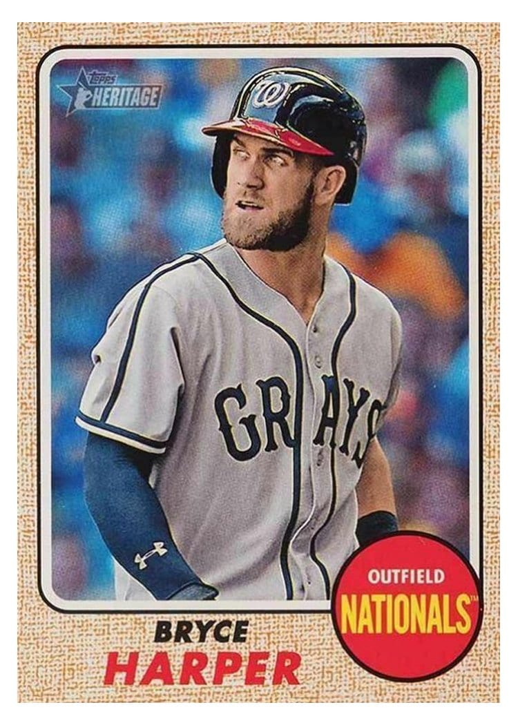 2017 Topps Heritage Base Set Bryce Harper #427 card