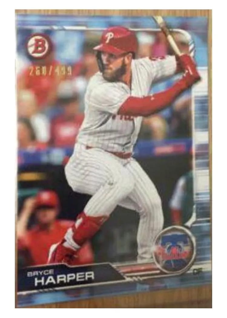 2019 Bowman Bryce Harper #3 card