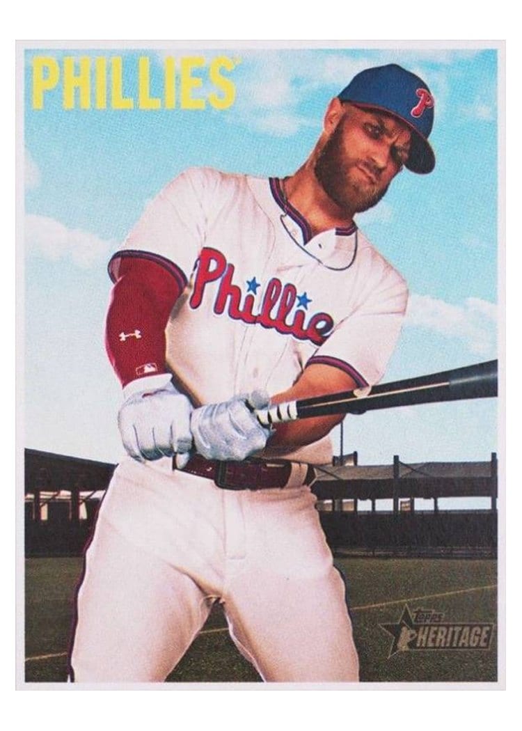 2019 Topps Heritage Base Set Bryce Harper #534 card