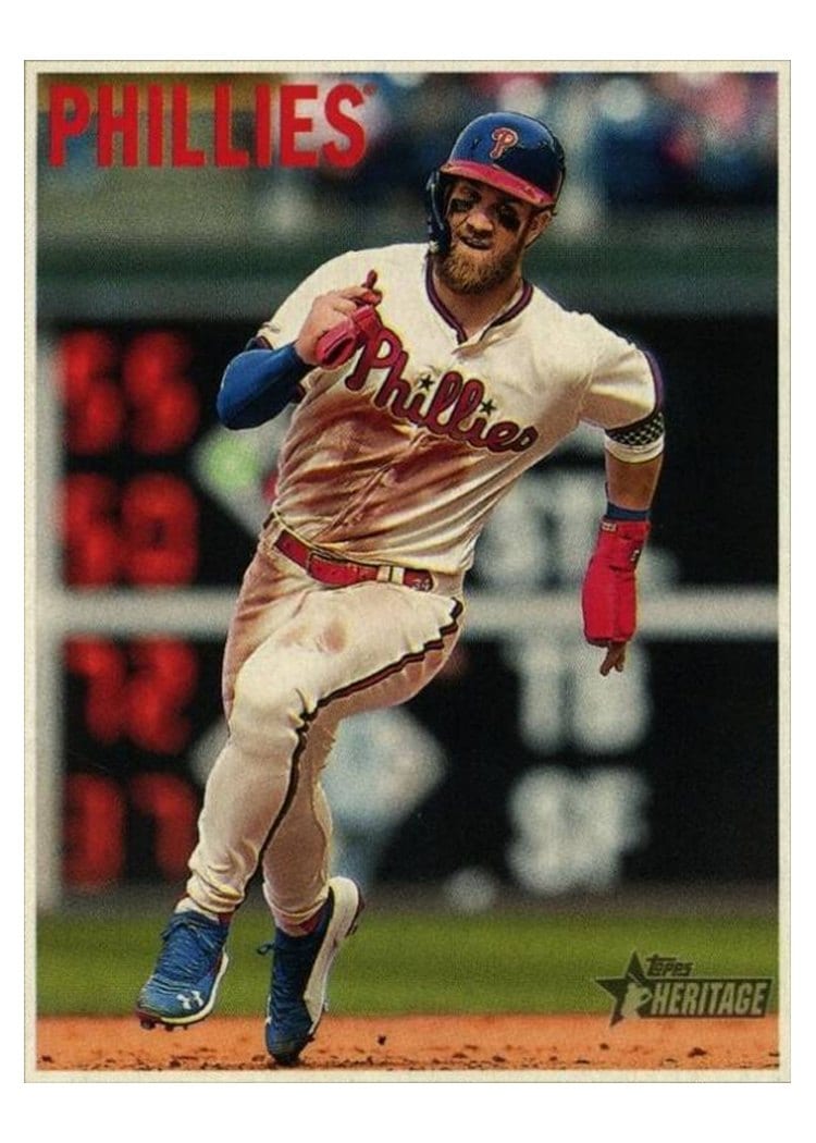 2019 Topps Heritage Base Set Bryce Harper #534 card