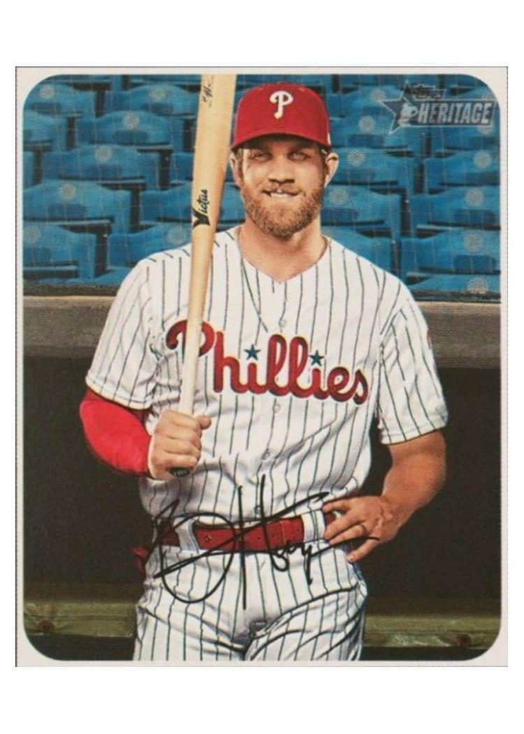 2020 Topps Heritage Base Set Bryce Harper #447 card