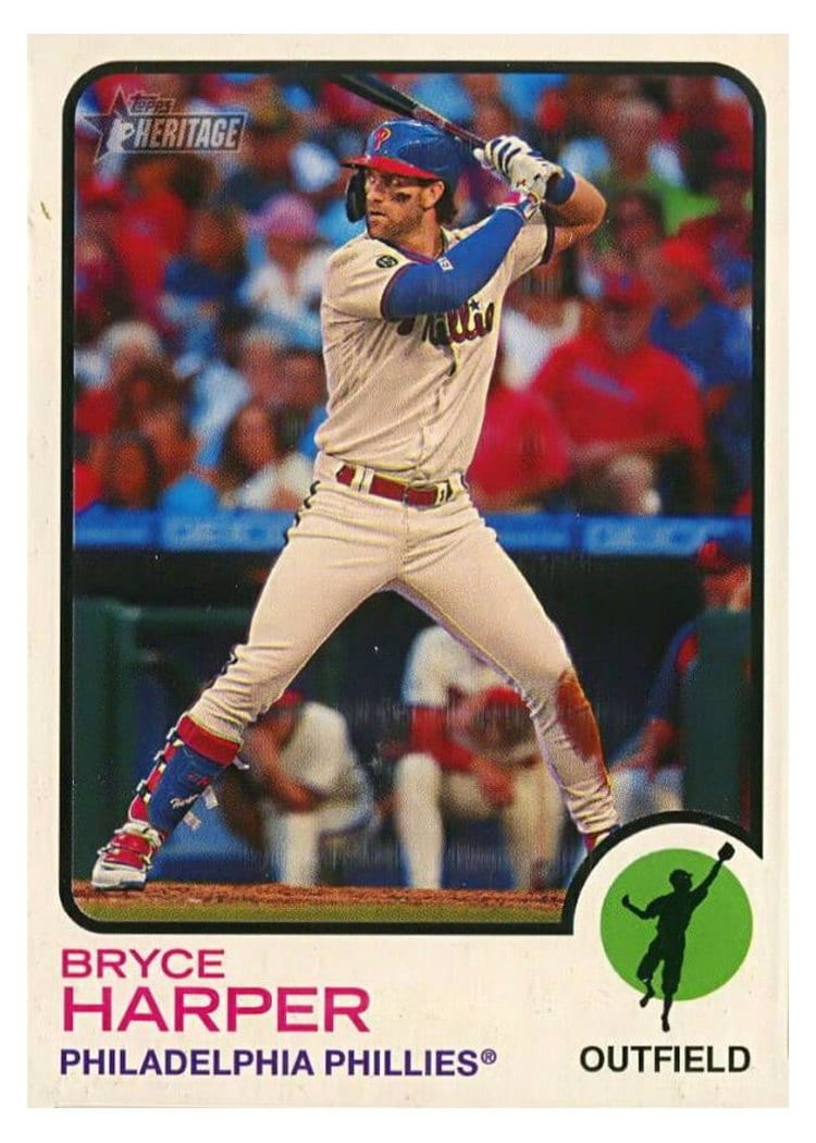 2022 Topps Heritage Base Set Bryce Harper #245 card