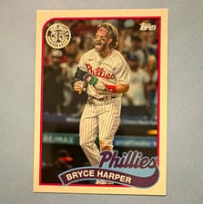 2024 Topps 1989 Topps Baseball 35th Anniversary (Series 1) Bryce Harper #89B-23 card