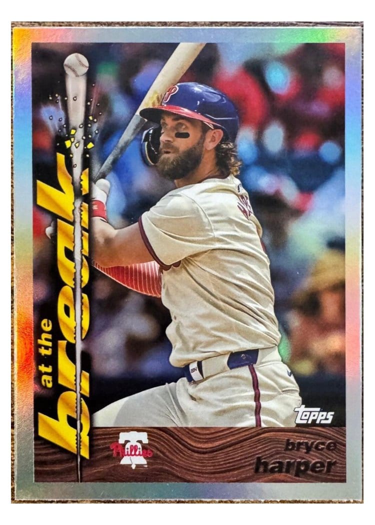 2024 Topps Archives 1995 Topps Traded & Rookies At the Break Bryce Harper #95ATB-19 card