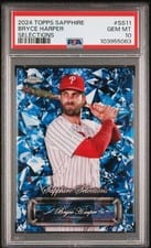 2024 Topps Chrome Sapphire Edition Selections Bryce Harper #SS-11 card
