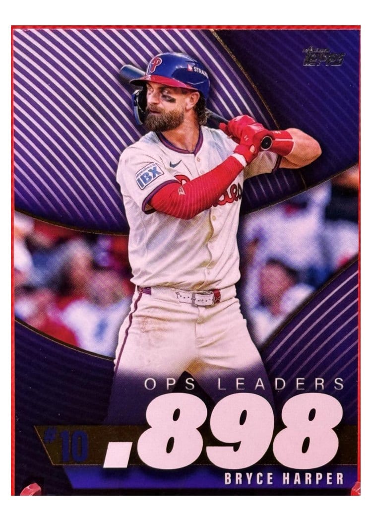 2025 Topps OPS Leaders Bryce Harper #OPS-10 card