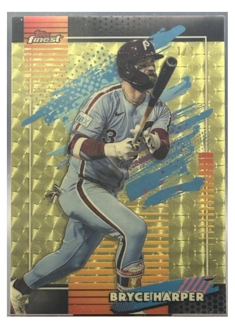 2026 Topps Finest Bryce Harper Superfractor #102 card
