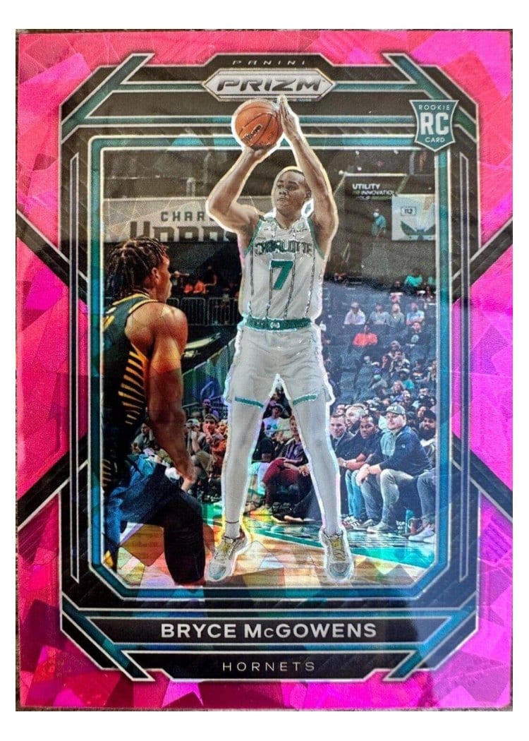 2022-23 Panini Prizm Base Set Bryce McGowens Pink Pulsar Prizm #222 card