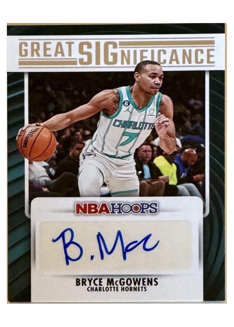 2023-24 Hoops Great SIGnificance Bryce McGowens #GS-MCG card