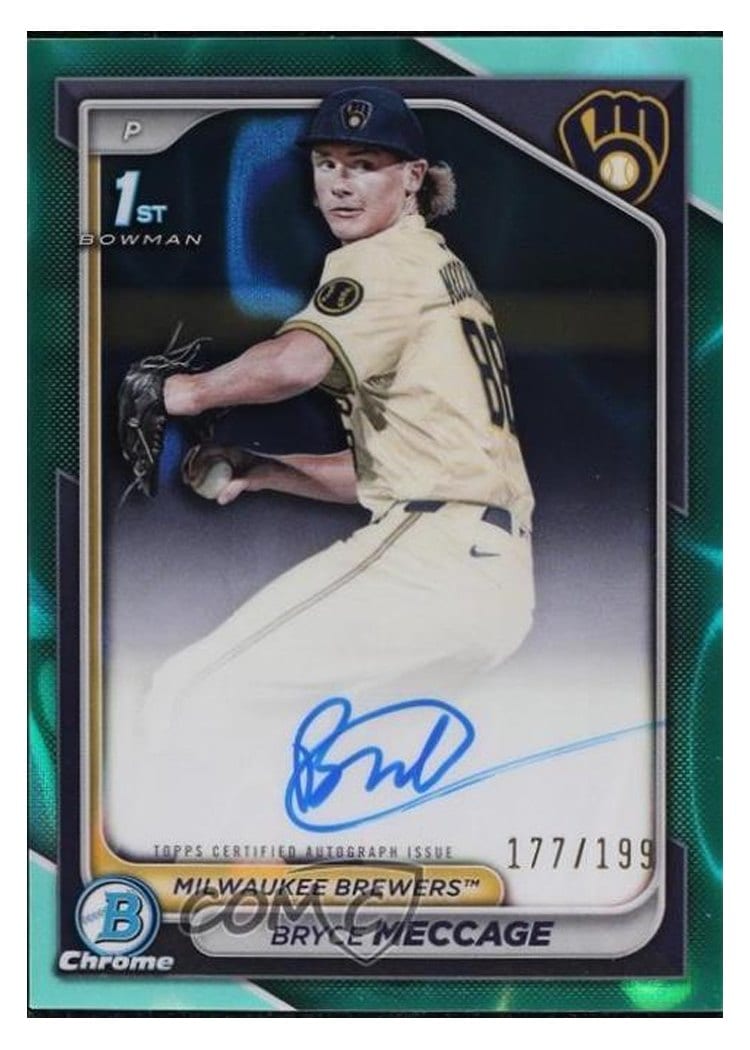 2024 Bowman Draft Chrome Prospect Autographs Bryce Meccage #CPA-BME card
