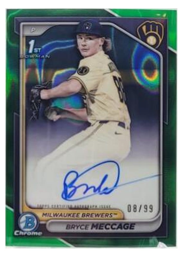 2024 Bowman Draft Chrome Prospect Autographs Bryce Meccage #CPA-BME card
