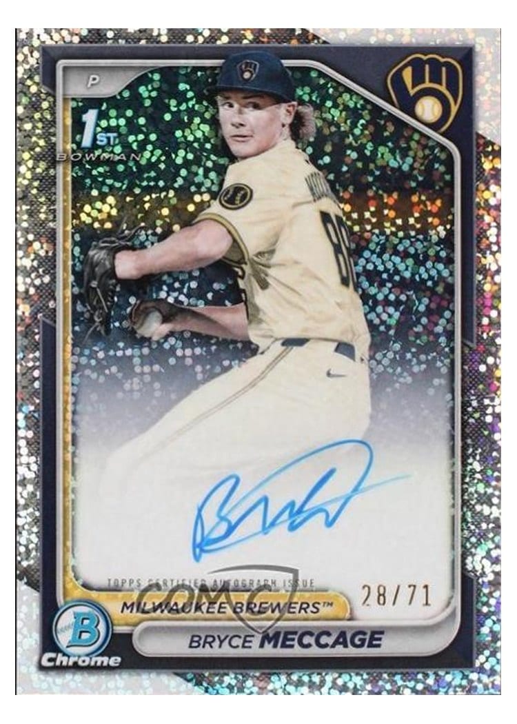2024 Bowman Draft Chrome Prospect Autographs Bryce Meccage #CPA-BME card