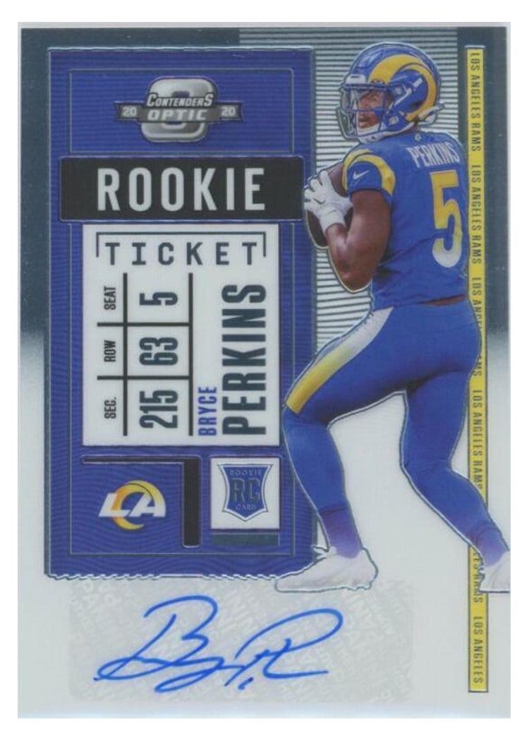 2020 Panini Contenders Optic Base Set Bryce Perkins #201 card