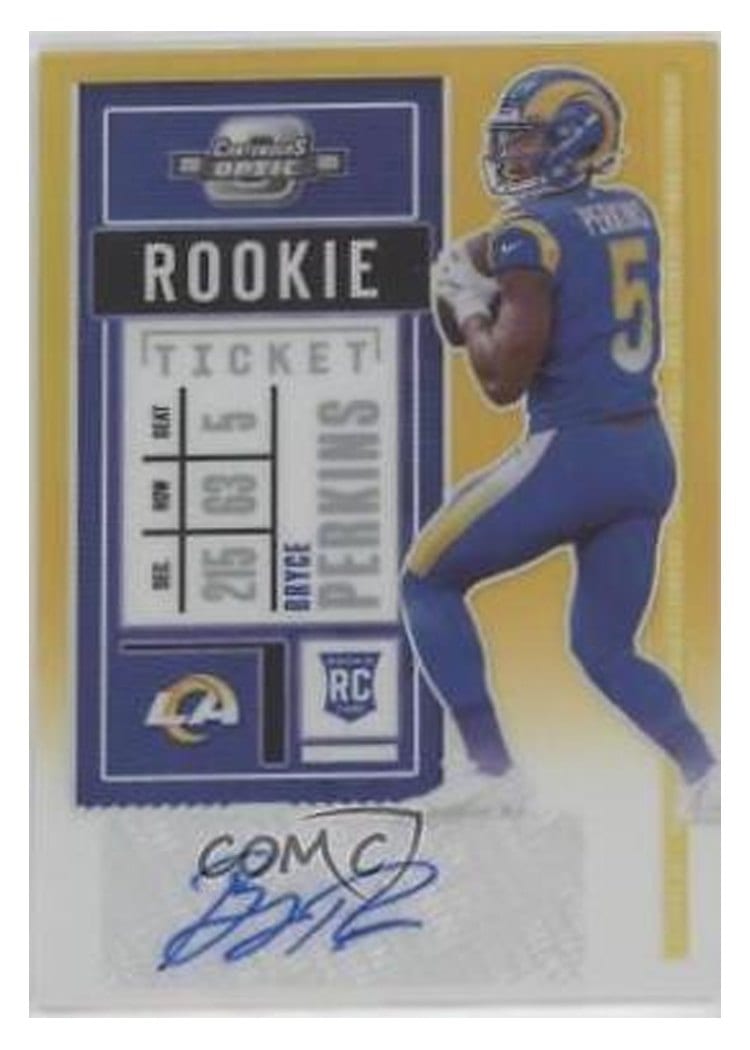 2020 Panini Contenders Optic Base Set Bryce Perkins #201 card