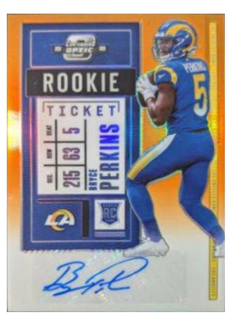 2020 Panini Contenders Optic Base Set Bryce Perkins #201 card