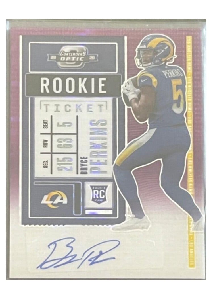 2020 Panini Contenders Optic Base Set Bryce Perkins #201 card