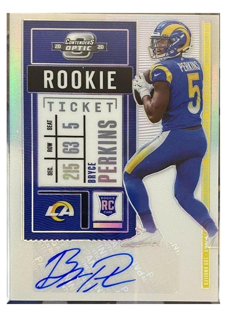 2020 Panini Contenders Optic Base Set Bryce Perkins #201 card