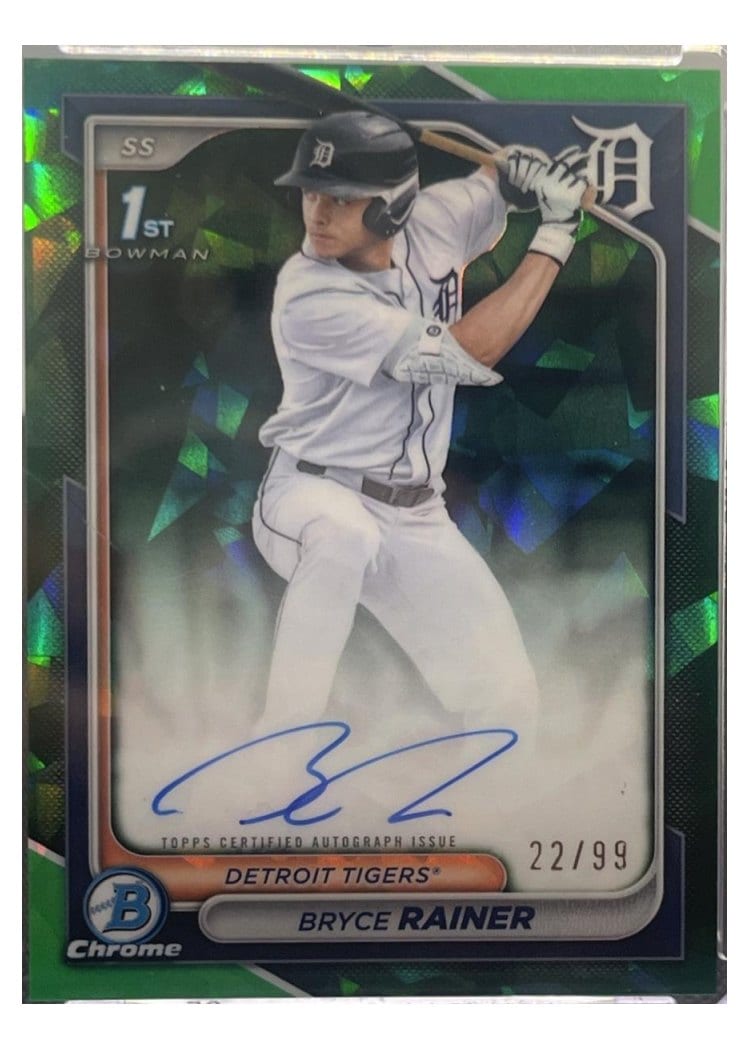2024 Bowman Draft Chrome Prospect Autographs Bryce Rainer #CPA-BR card