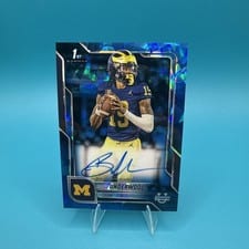 2025 Bowman University Chrome Sapphire Chrome Prospect Autographs Bryce Underwood #BCA-BUN card