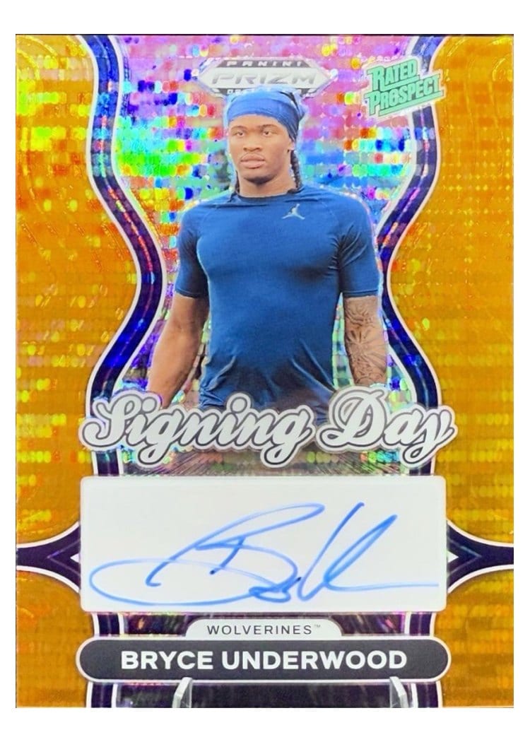 2025 Panini Prizm Draft Picks Signing Day Bryce Underwood #8 card