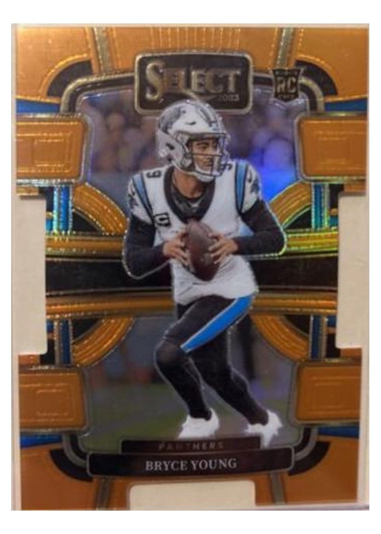 2023 Panini Select Bryce Young Orange Prizm Die-Cut #14 card