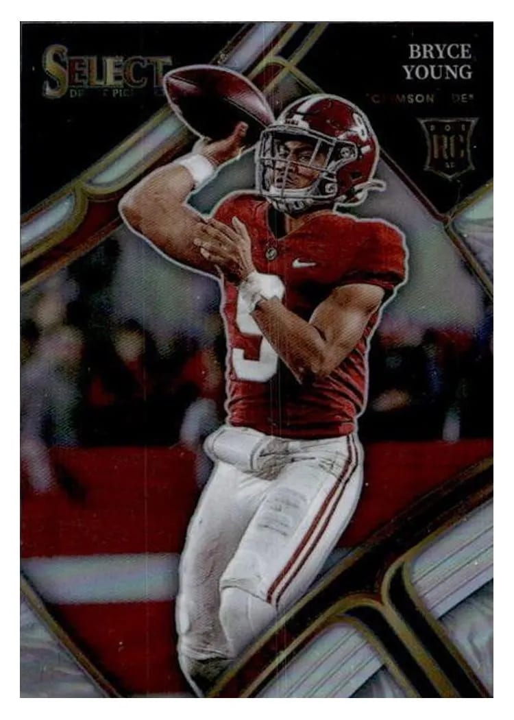 2023 Panini Select Draft Picks Base Set Bryce Young White #101 card