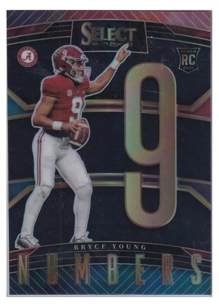 2023 Panini Select Select Numbers Bryce Young #4 card