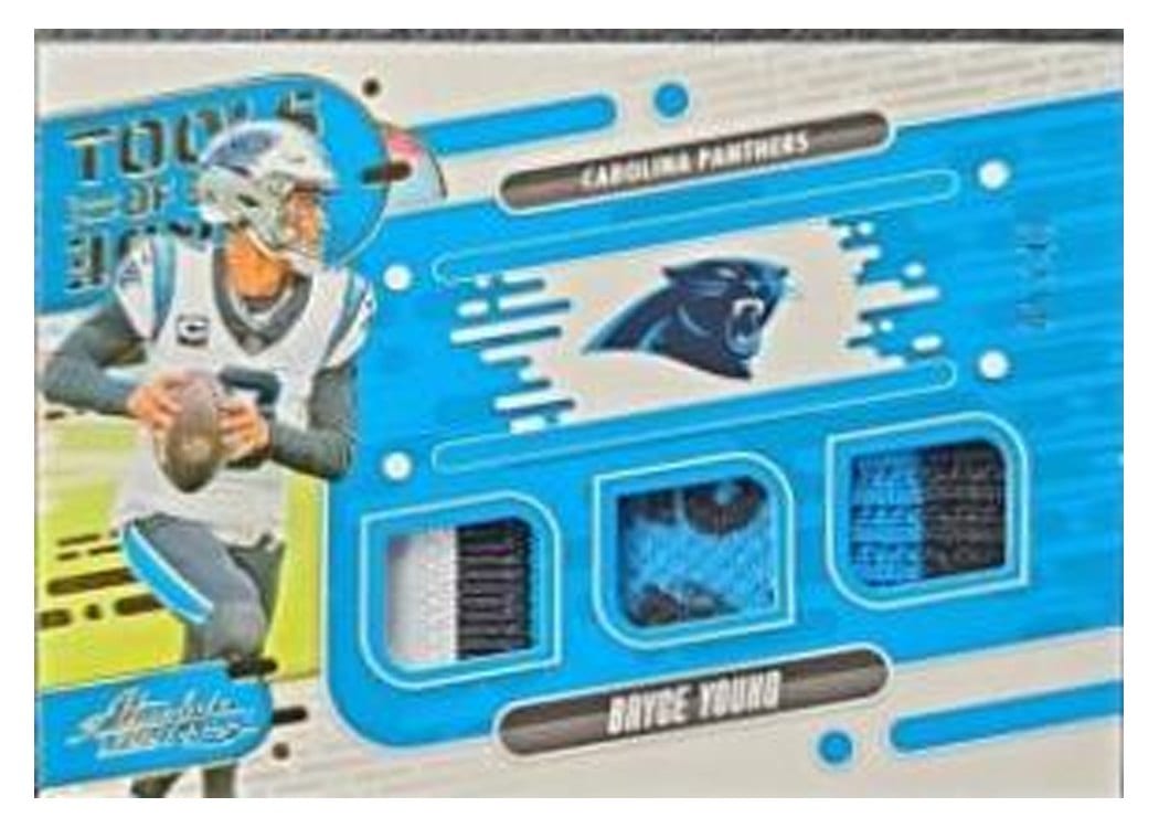 2024 Panini Absolute Tools of the Trade Triple Bryce Young #TOTT-BYG card